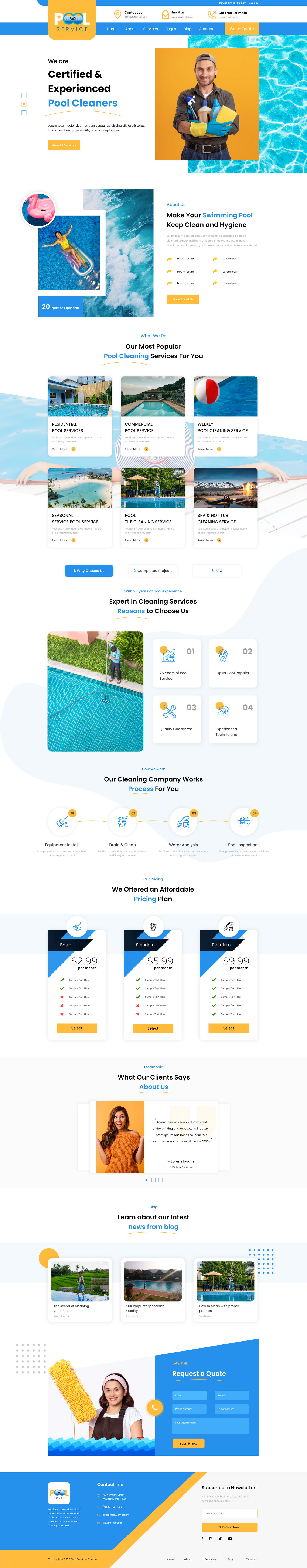 Swimming Pool WordPress Theme