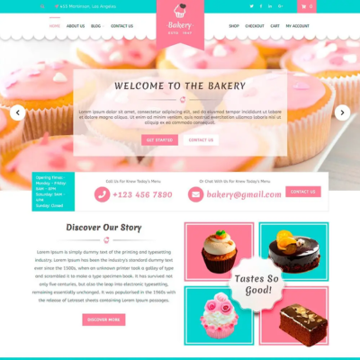 Bakery WordPress Template