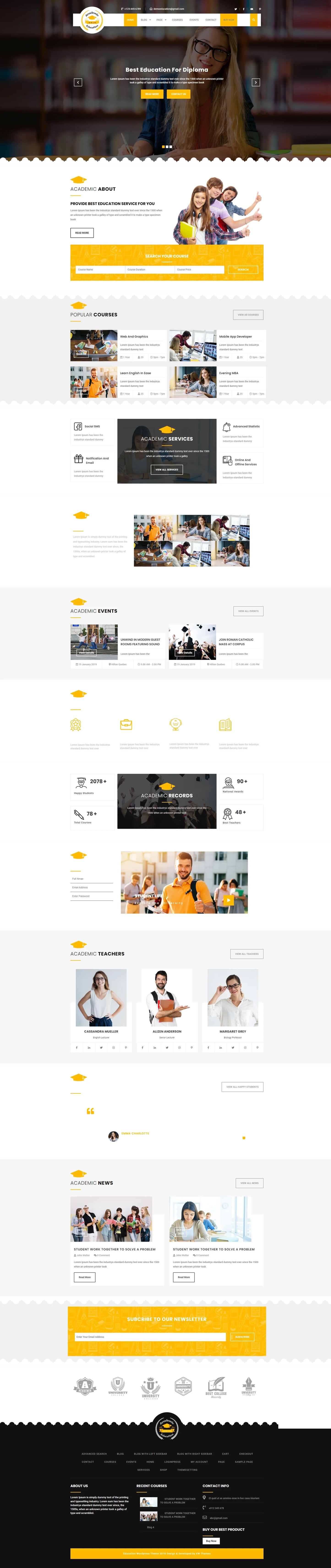 Academic WordPress Template