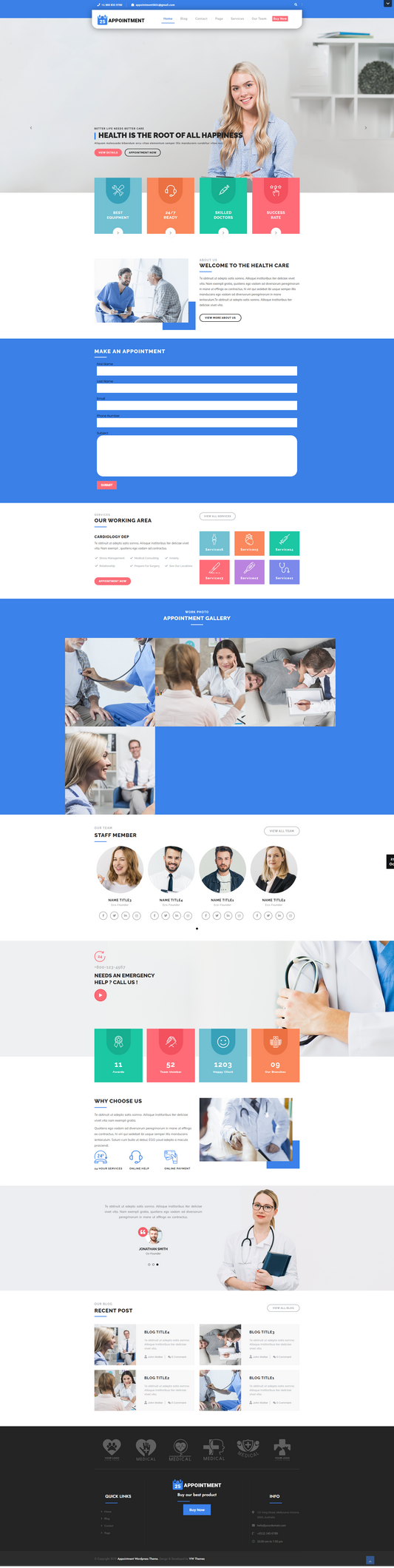 Appointment WordPress Theme