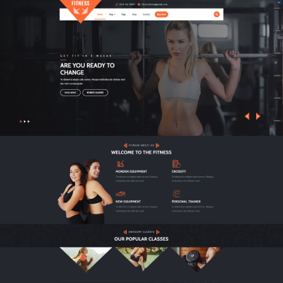 Fitness Gym WordPress Theme