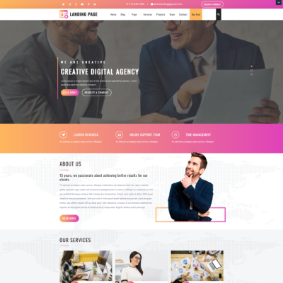 Free WordPress Landing Page Theme