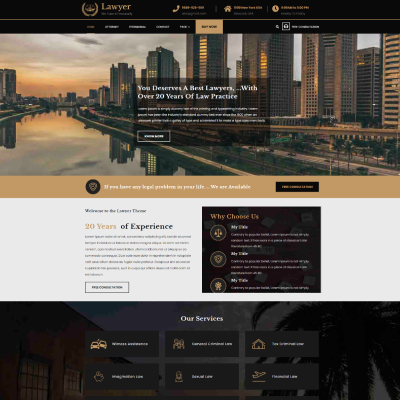 Premium Lawyer WordPress Theme