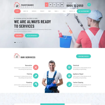 WordPress Maintenance Service Theme