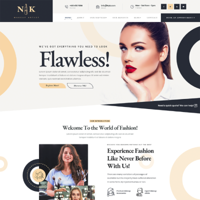 Makeup Artist WordPress Theme