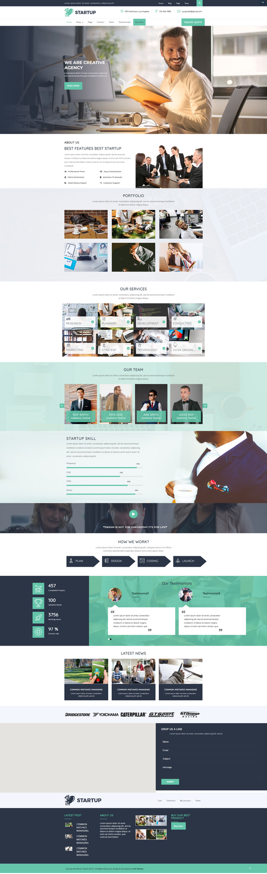 Startup WordPress Template