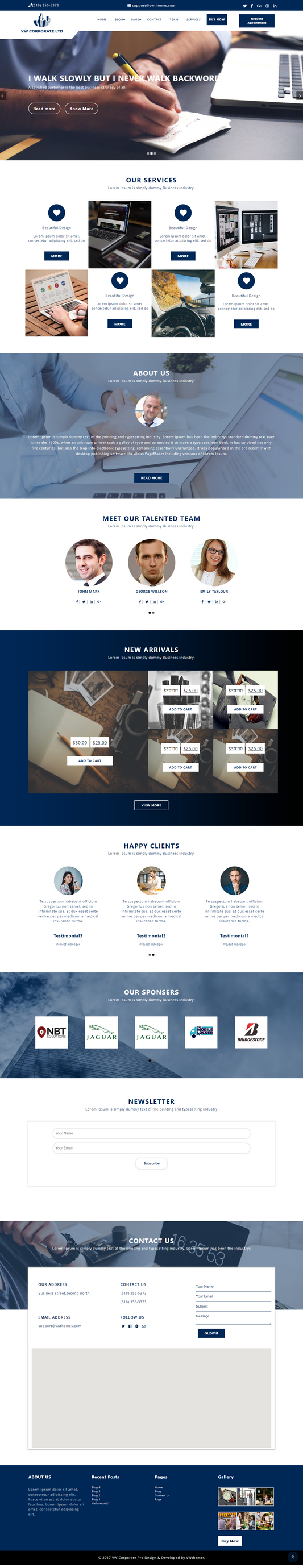 Free Corporate WordPress Template