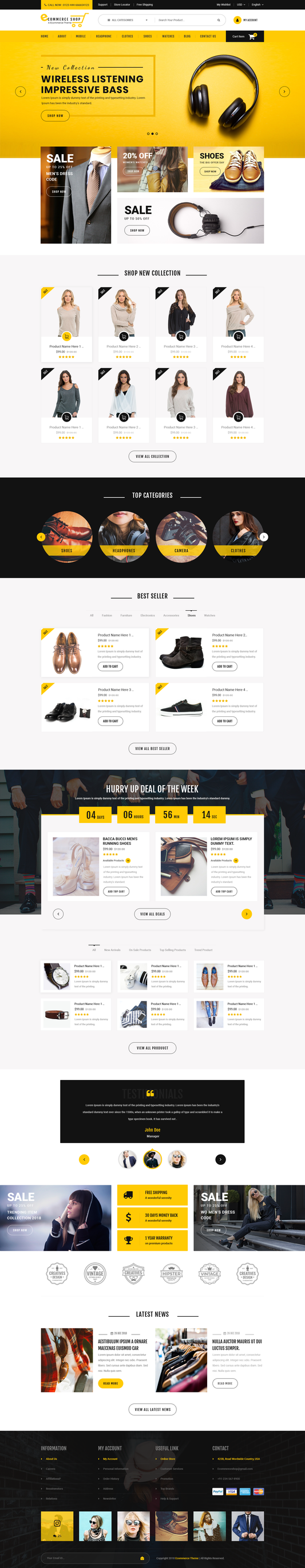 Free Ecommerce WordPress Theme