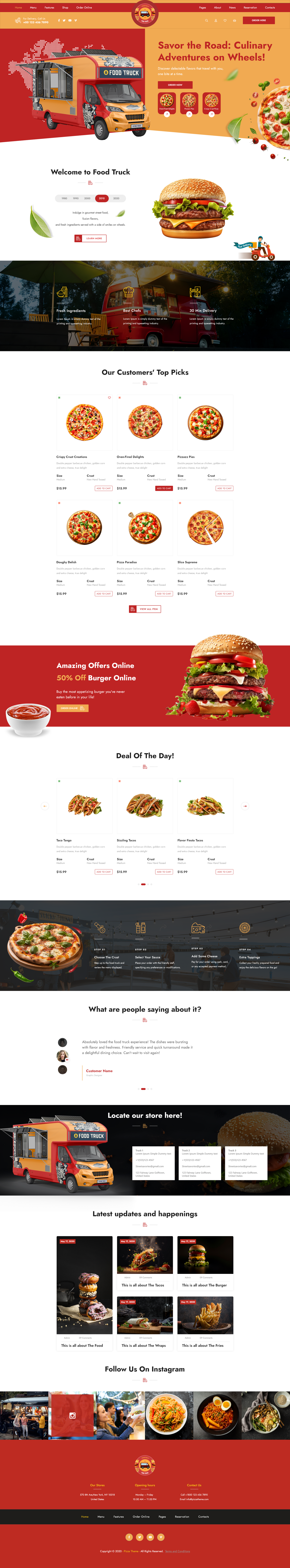 Food Truck WordPress Theme