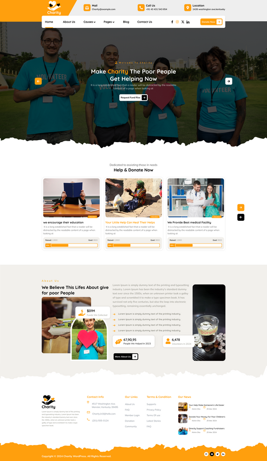 Free Charity WordPress Theme