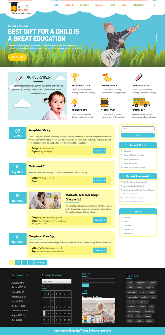 FREE EDUCATION WORDPRESS THEME