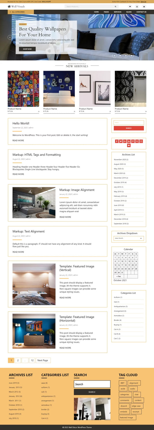 Free Wallpaper WordPress Theme