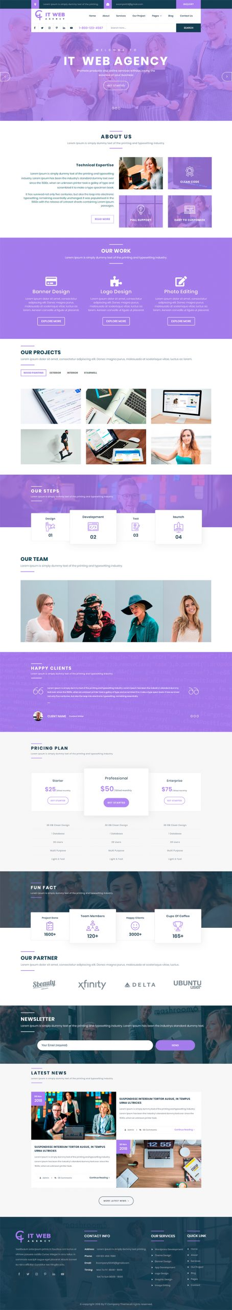 IT Company WordPress Template