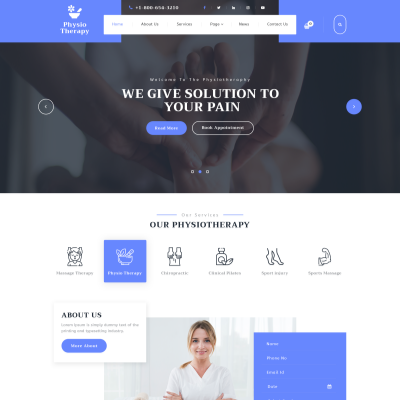 Physiotherapy WordPress Template