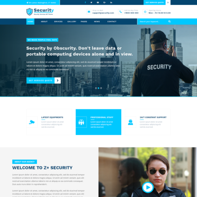 Security Guard WordPress Template