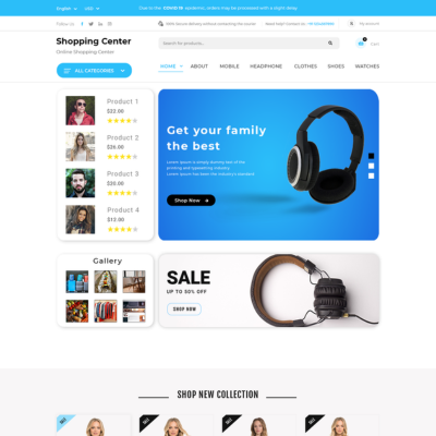 Free Shopping WordPress Theme